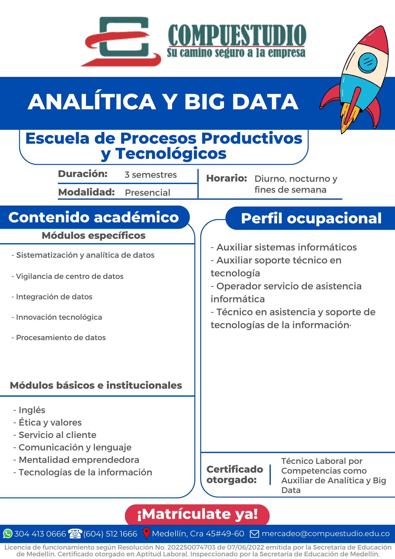 Analítica y Big Data Compuestudio Medellín